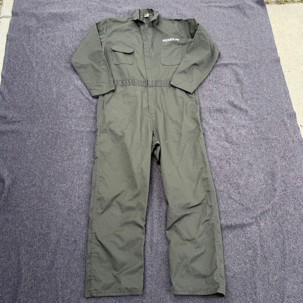 Men's Vintage 80's Wrangler Big Ben Green Full Work Jumpsuit Coveralls Sz 46 XL